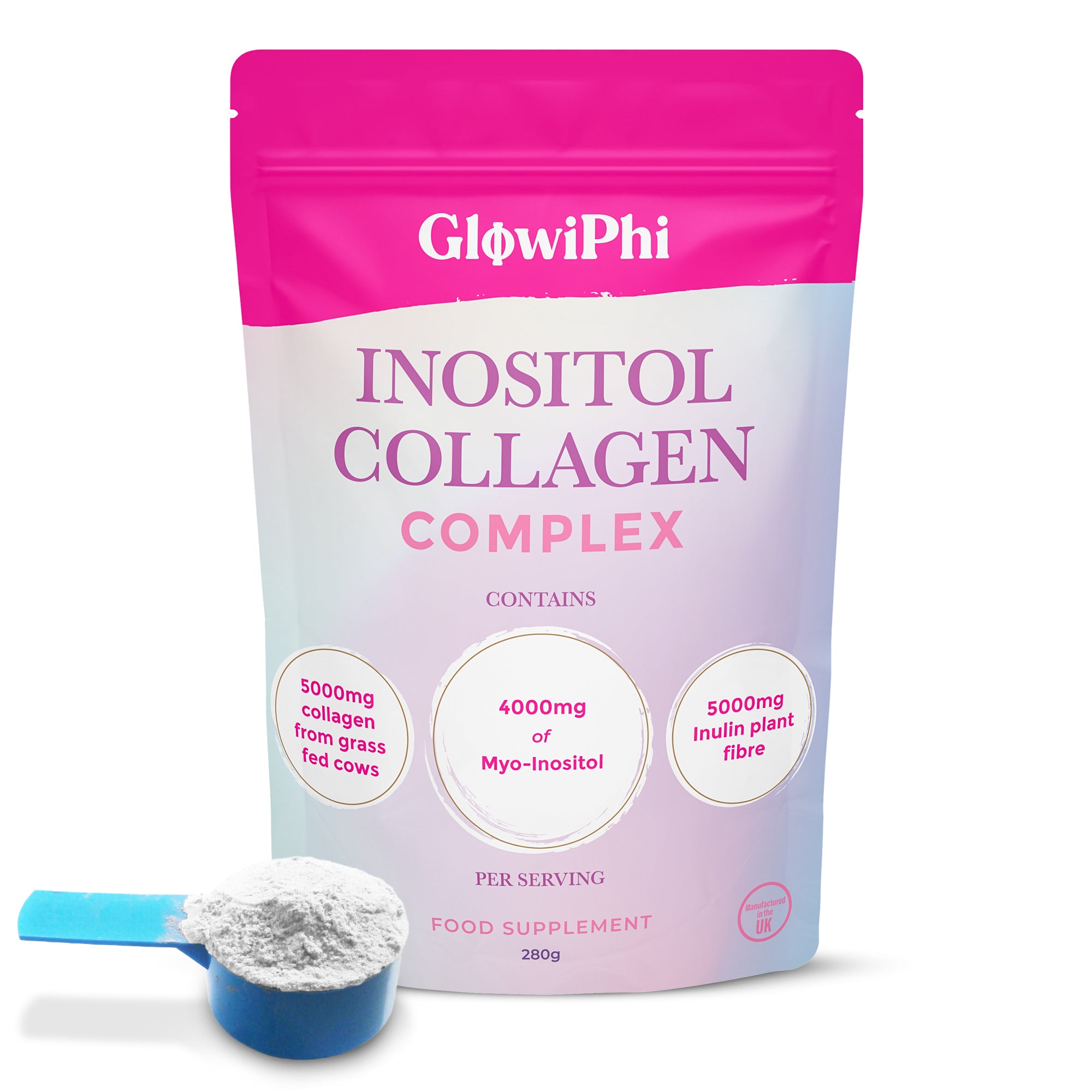 GlowiPhi Inositol Collagen Complex – Premium PCOS, Skin & Gut Support