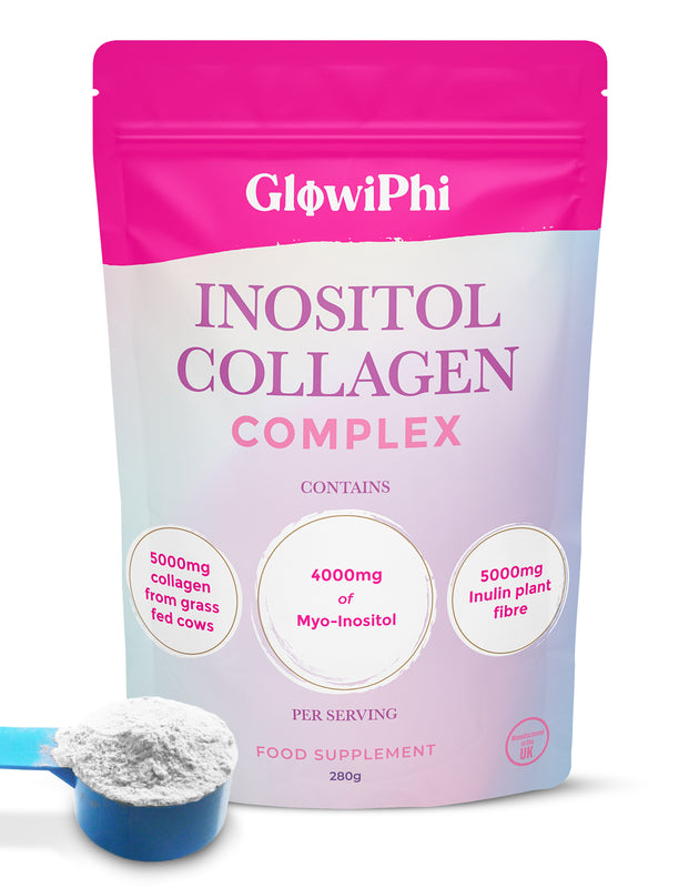 GlowiPhi Inositol Collagen Complex – Premium PCOS, Skin & Gut Support